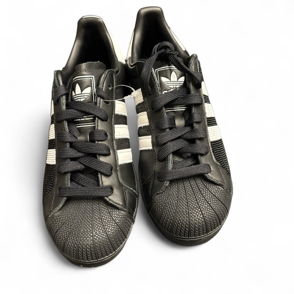 New Adidas Women's Superstar II Beaded Shoes - Black (JH7098) - Picture 3 of 7